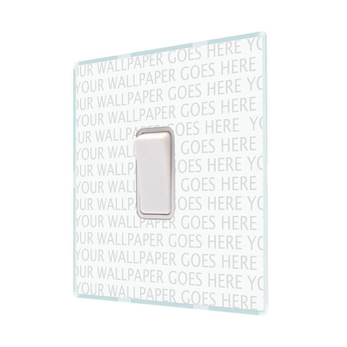 Hamilton PCR31WH-W Perception CFX Transparent 10A single intermediate light switch