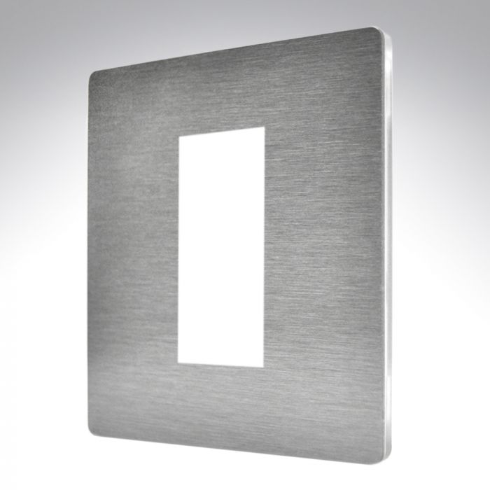 Hamilton 84CEURO1 CFX Satin Steel 1 Gang Modular Plate