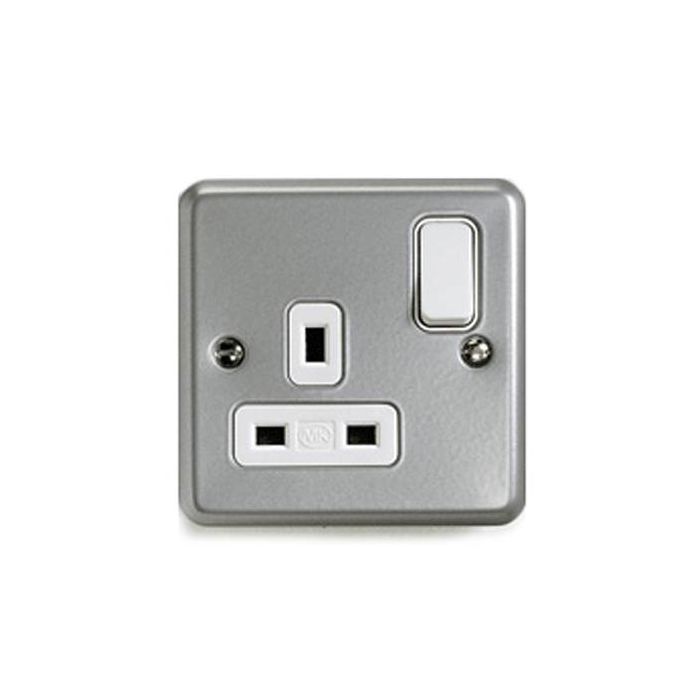 MK K2977ALM Switched Socket 1 Gang 13a Double Pole