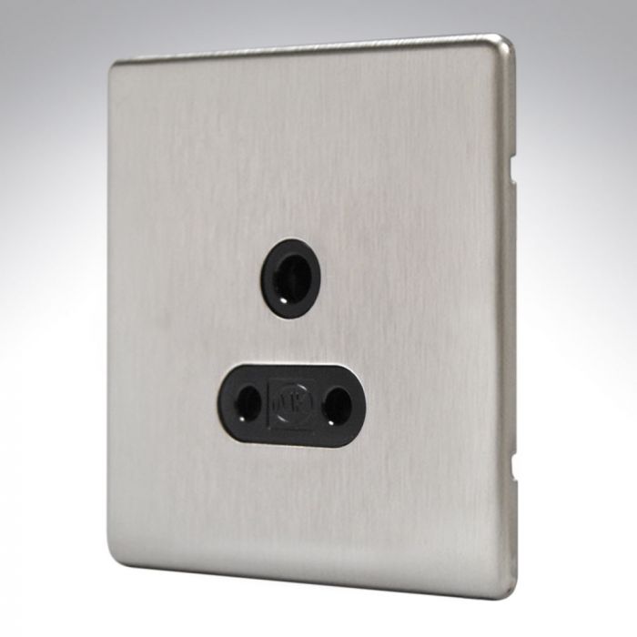 MK K24381BSSB Aspect Brushed Steel Lighting Socket 5amp