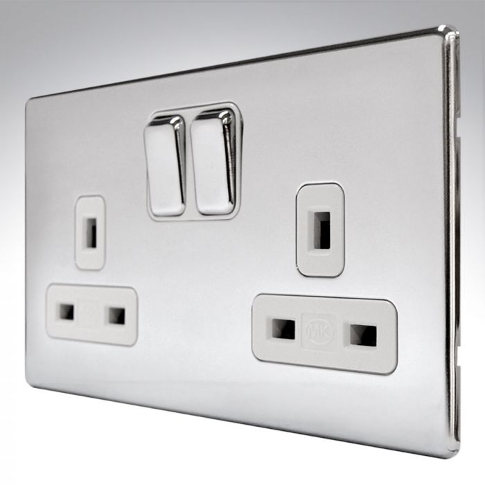 MK K24347POCW Aspect Polished Chrome Double Socket