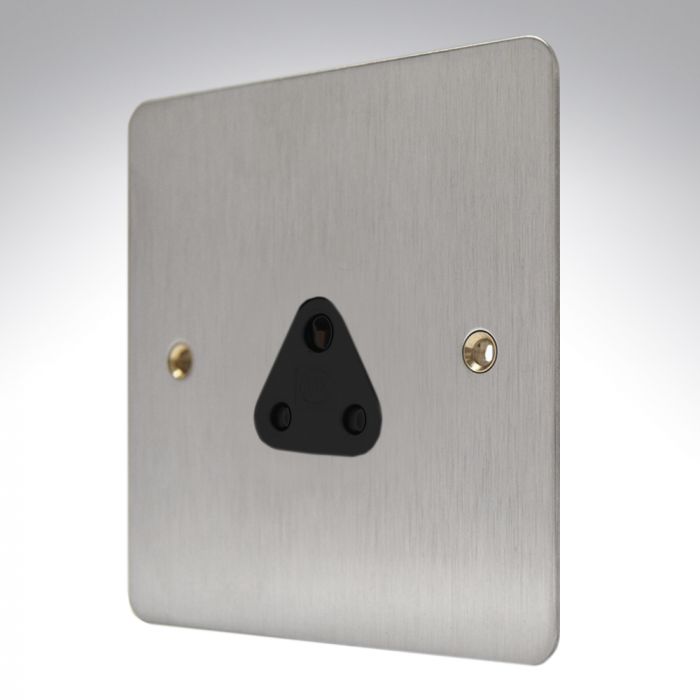 MK K14380BSSB Edge Brushed Steel Lighting Socket 2amp