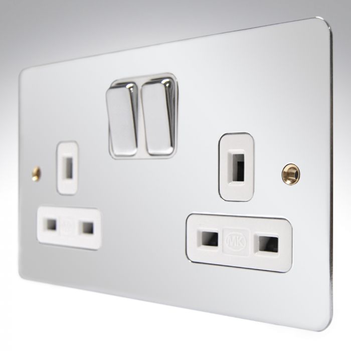 MK K14347POCW Edge Polished Chrome Double Socket