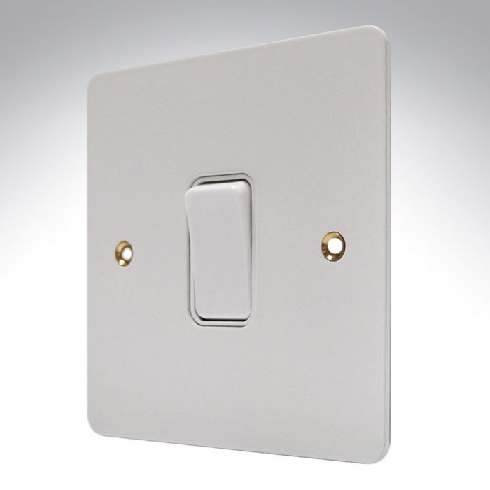 MK K14371WHIW Edge White Metal Switch 1 Gang 20amp