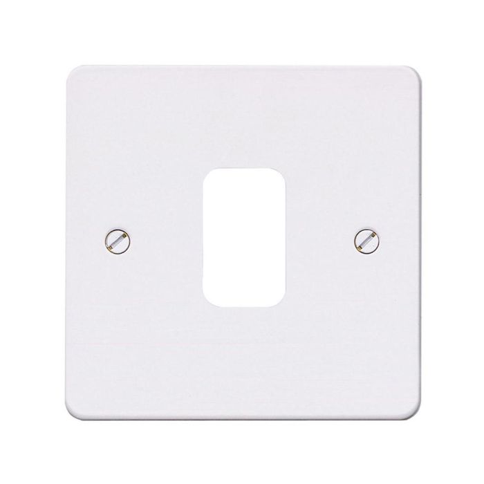 MK K14331WHI Edge Grid Plate 1 Module White Metal