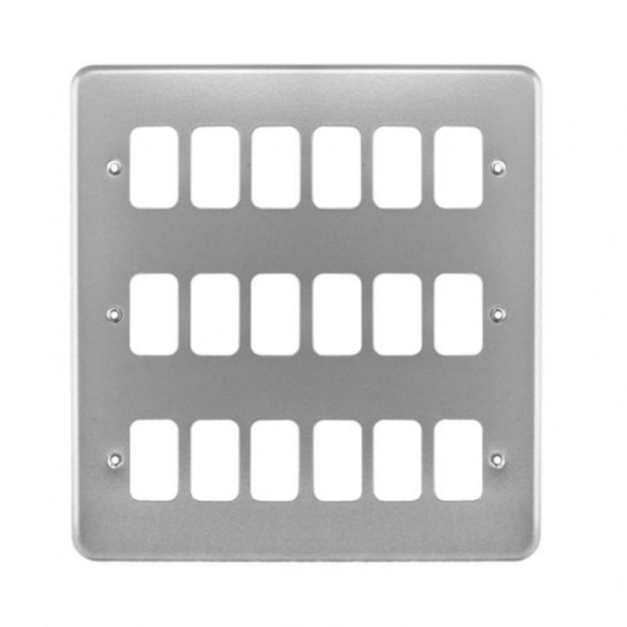 MK K3508ALM Grid 18 Module Frontplate Aluminium