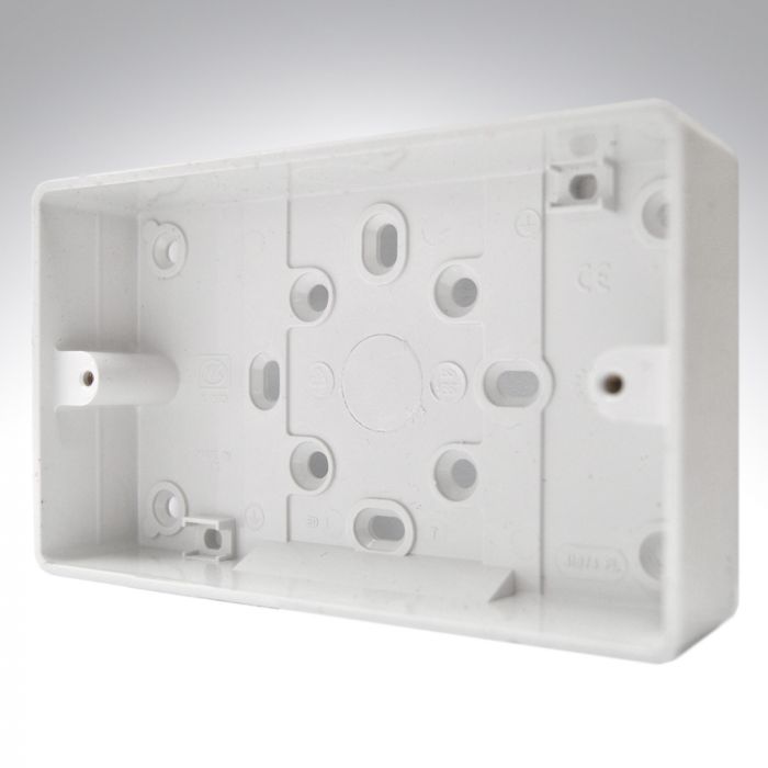 MK K2183WHI PVC Surface Box 2 Gang 32mm