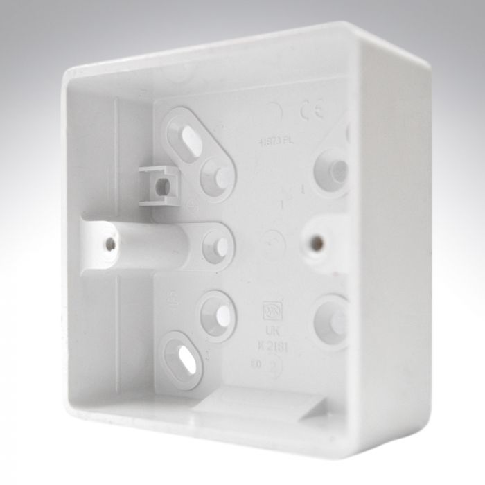 MK K2181WHI PVC Surface Box 1 Gang 32mm