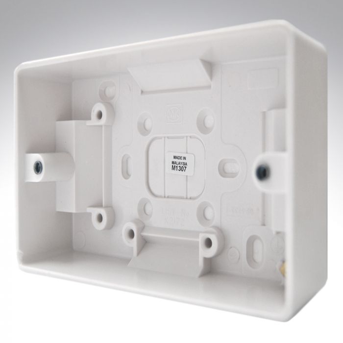 MK K2172WHI Surface Box 2 Gang 40mm