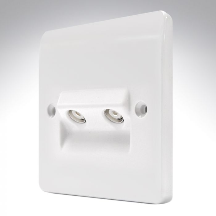 MK K3523WHI TV - FM Twin Non Isolated Socket