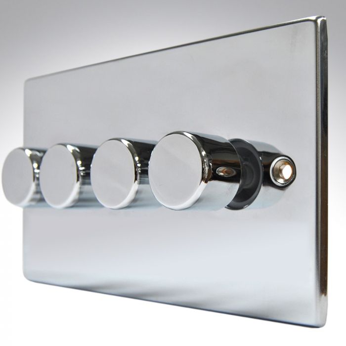 Hamilton 774X100LED Polished Chrome LED Dimmer 4G 2W 100w