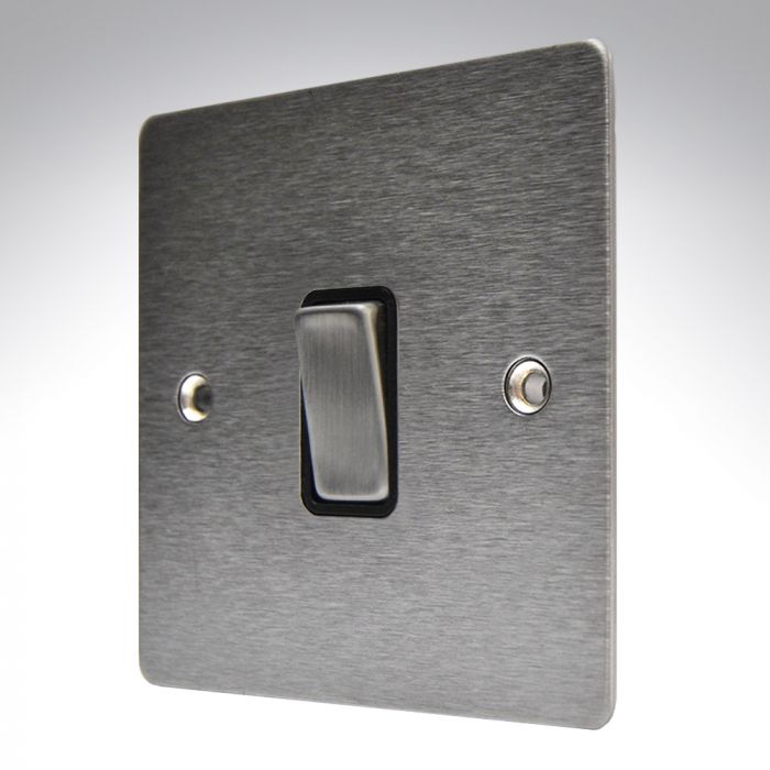 Hamilton 84R21SS-B Stainless Steel 10a 1 Gang Light Switch