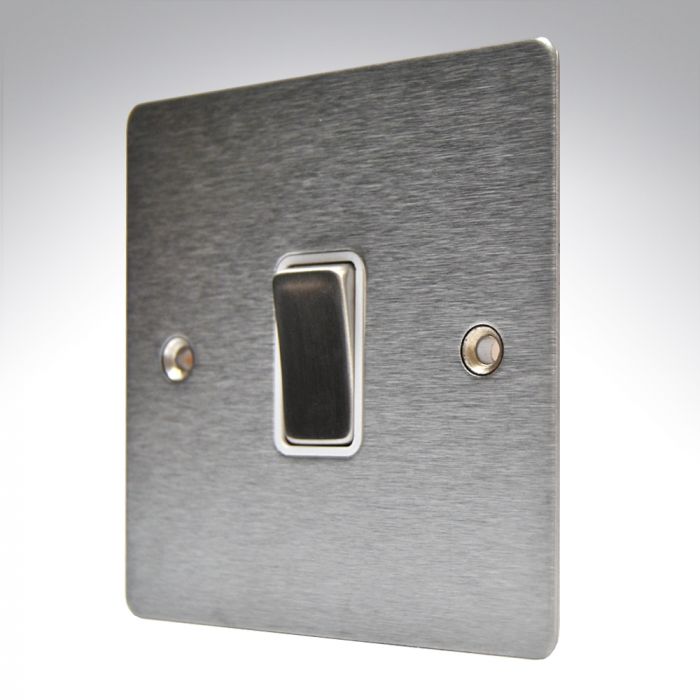 Hamilton 84DPSS-W Stainless Steel 20a Double Pole Switch