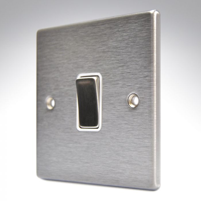 Hamilton 74DPSS-W Stainless Steel 20a Double Pole Switch