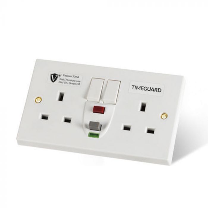 Timeguard RCD06WPVN RCD Twin White Socket Passive